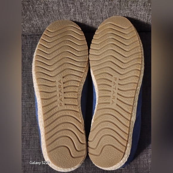 PATARA MEN,S BLUE SLIP-ON Shoes with Mushroom Embroidery Size 9. NWOT. - Picture 8 of 11